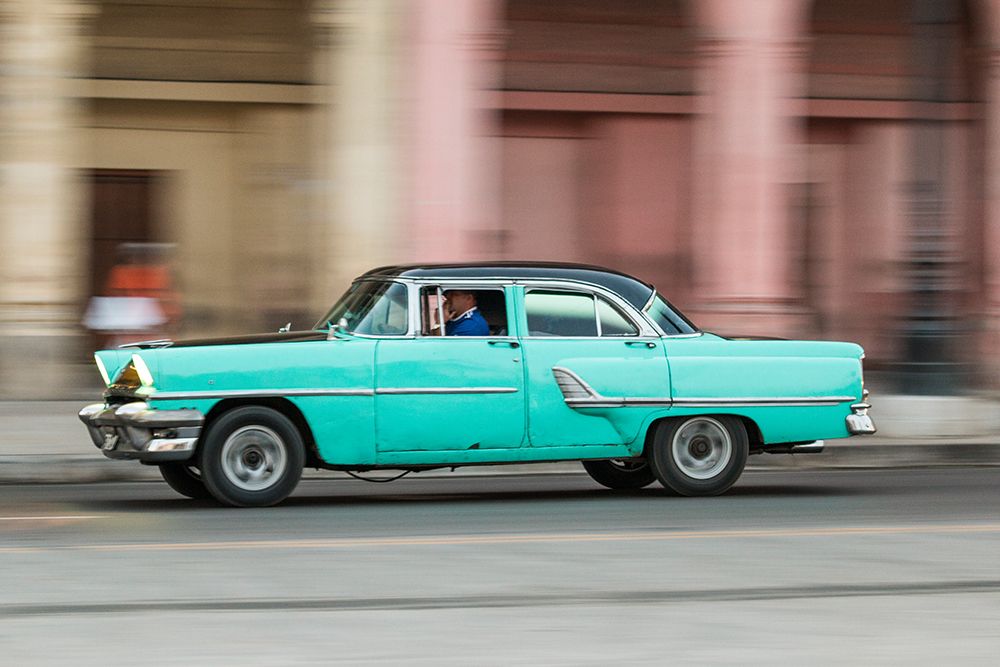 Cuba, Havana. Vintage 1955 Mercury Monterey 4-door sedan